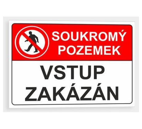 Soukromý pozemek, vstup zakázán