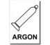 Bezpečnostní tabulky - Argon Samolepka 200x150 mm