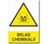 Bezpečnostní tabulky - Sklad chemikálií Plast 297x210 mm